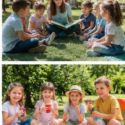 Copii în activitate sportivă la tabăra Academiei Viitorilor Exploratori